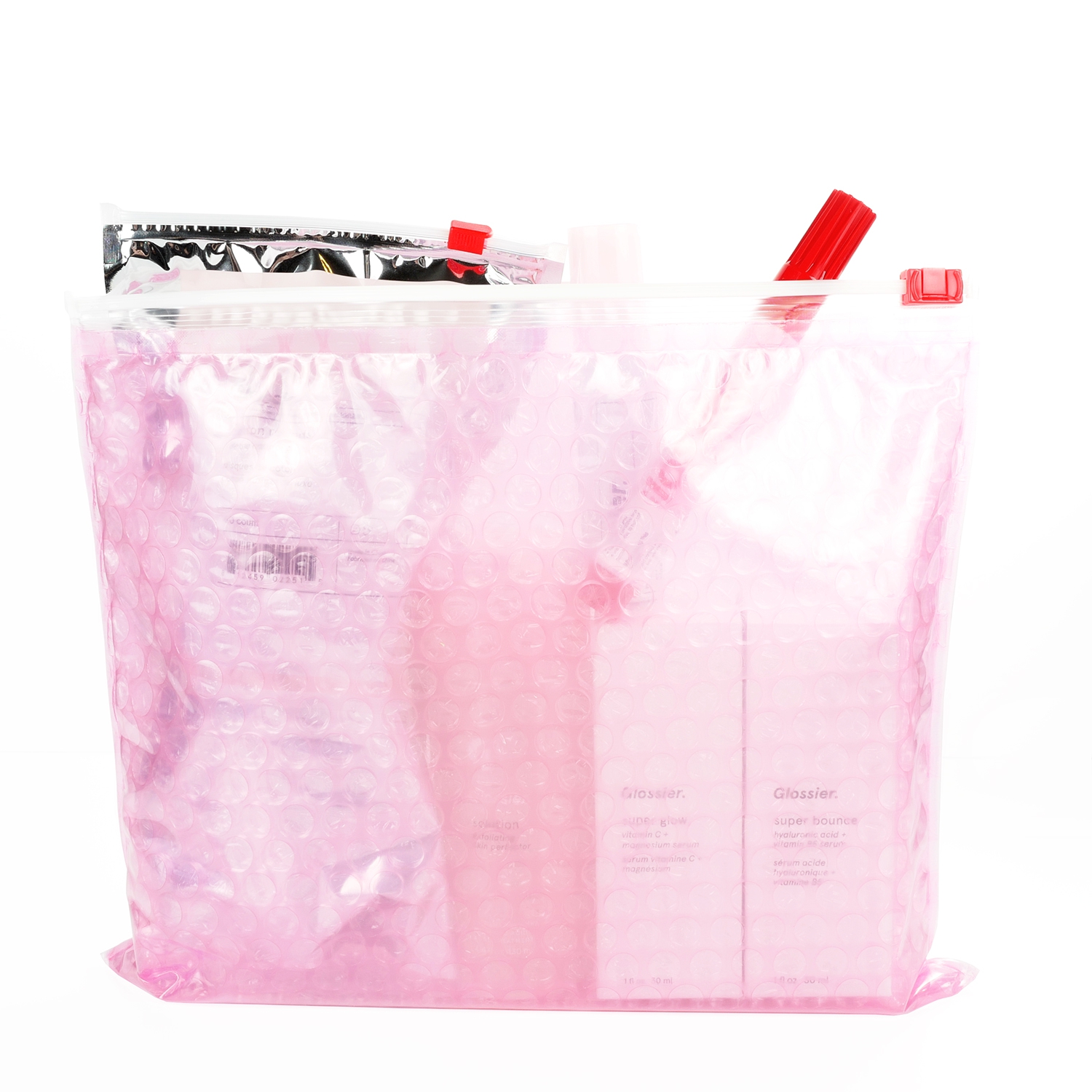 Glossier, Bags, New Glossier White Beauty Makeup Bag